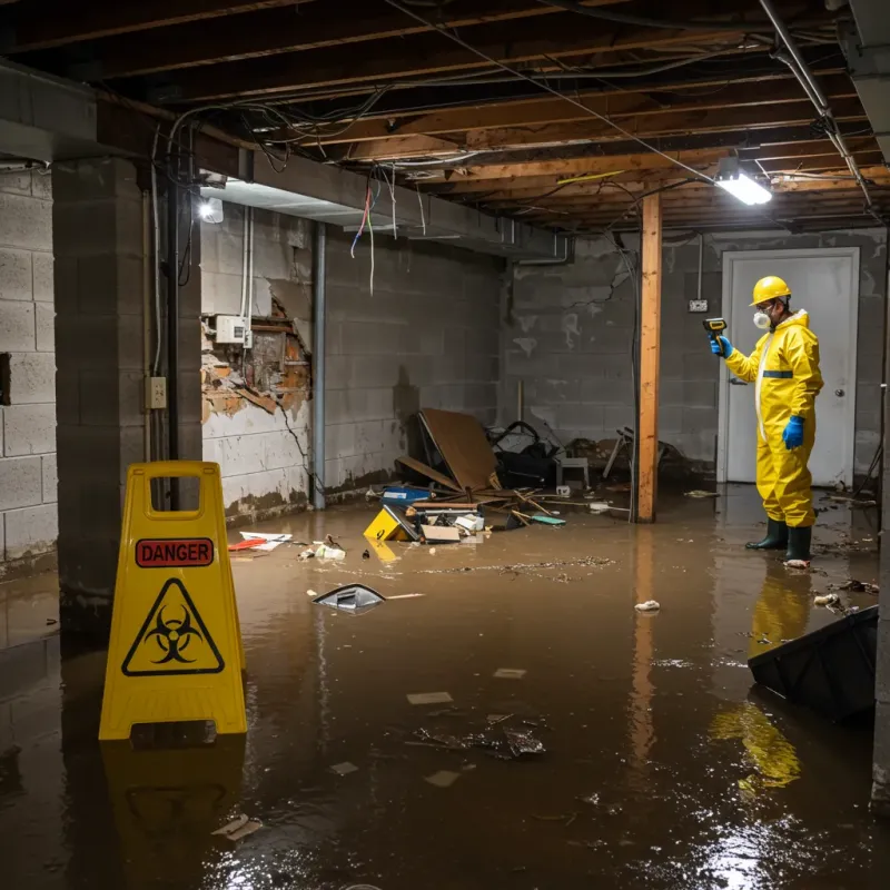 Flooded Basement Electrical Hazard in North Granby, CT Property